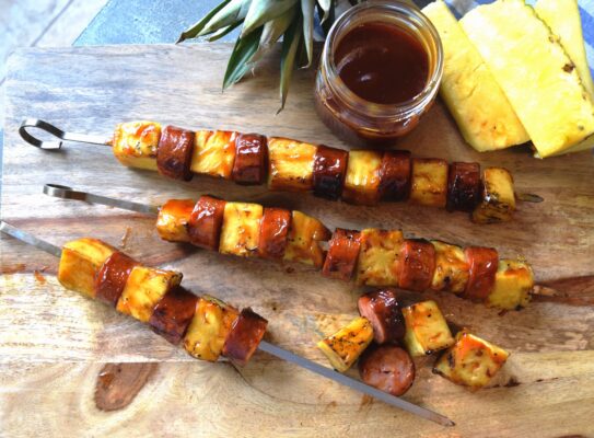Pineapple And Sausage Kebobs Manda Fine Meats